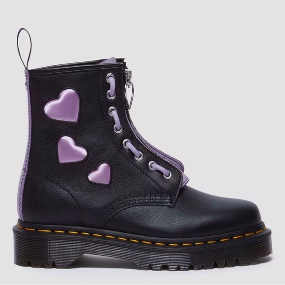 NWT Dr.Marten 1460 zip heart Virginia satin lux - Picture 7 of 9